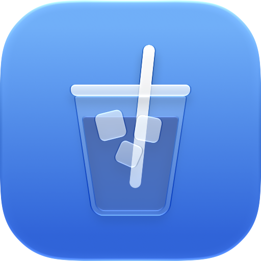 The Cold Brew icon: an iced cold brew in a clear cup with a straw